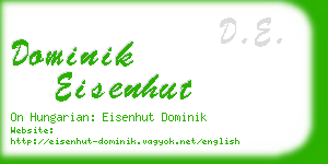 dominik eisenhut business card